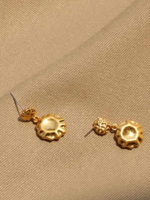 ACCA Brass Heart Vintage Chandelier Earring 2