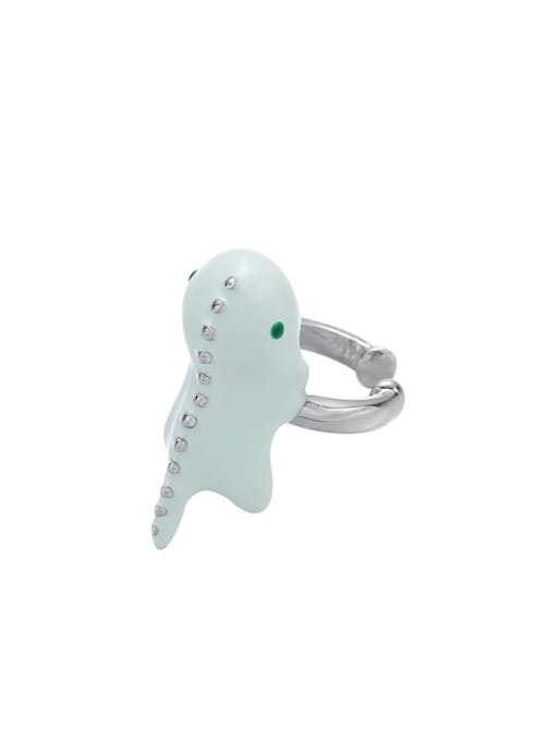 Ear bone clip (sold separately) Brass Cubic Zirconia Enamel Cute Dragon Earring and Necklace Set