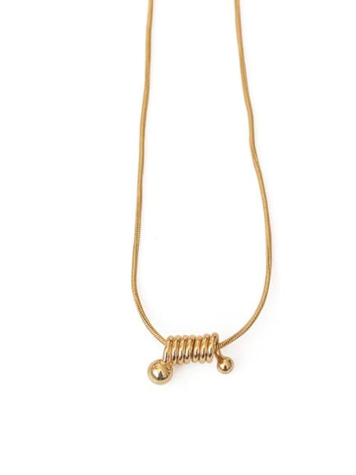 ACCA Brass Irregular Vintage pendant Necklace 0