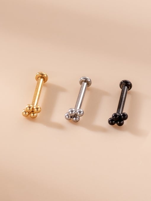 HISON Brass Bead Geometric Hip Hop Lip Rings&Lip studs 2