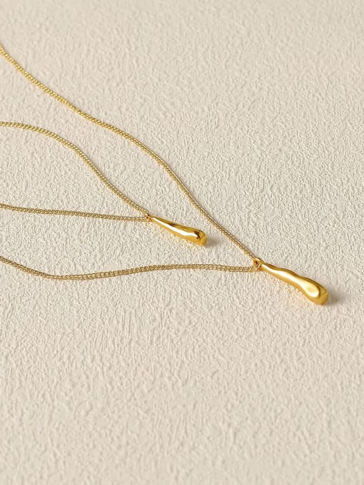 Nostalgic gold Brass Geometric Minimalist Multi Strand Trend Korean Fashion Necklace