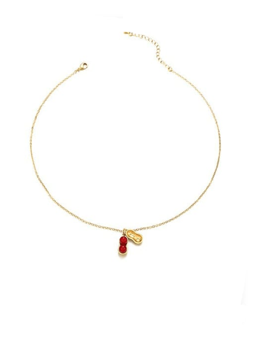 Red Agate Peanuts Brass Carnelian Star Minimalist Lariat Necklace