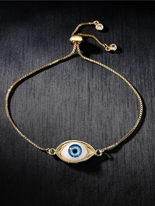 AOG Brass Enamel Evil Eye Vintage Adjustable Bracelet 2