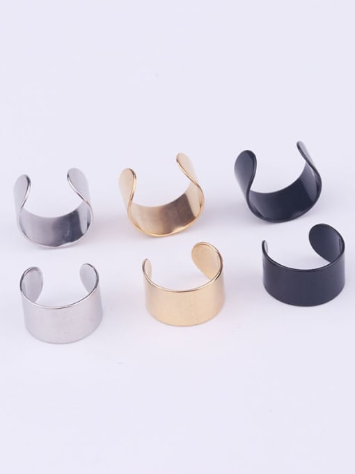 HISON Stainless steel Geometric Minimalist Clip Earring 1