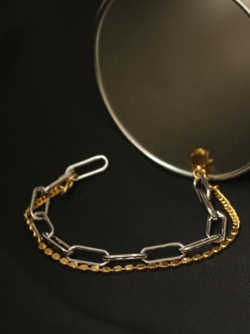 ACCA Brass Bead Geometric Vintage Strand Bracelet 2
