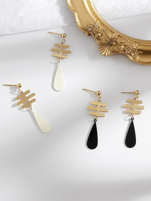 HYACINTH Copper Fashion Long Style Water Drop Trend Korean Fashion Earrings 1