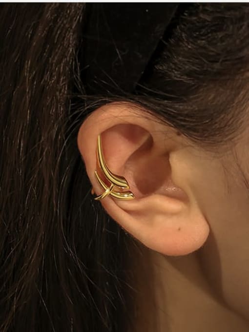 ACCA Brass Irregular Minimalist Single Earring(Only -One) 1