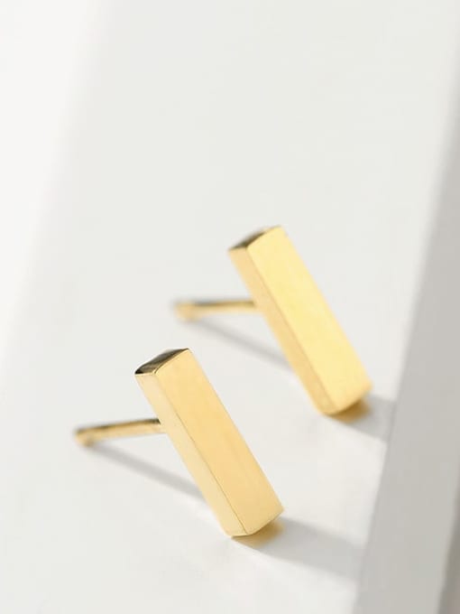 Desoto Stainless steel rectangle  Minimalist Stud Earring 0