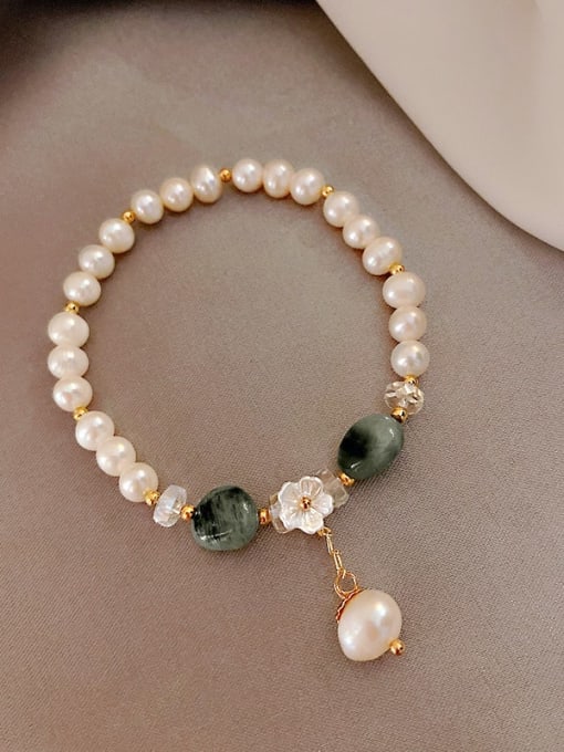 Papara Alloy Imitation Pearl Trend Beaded Bracelet 4