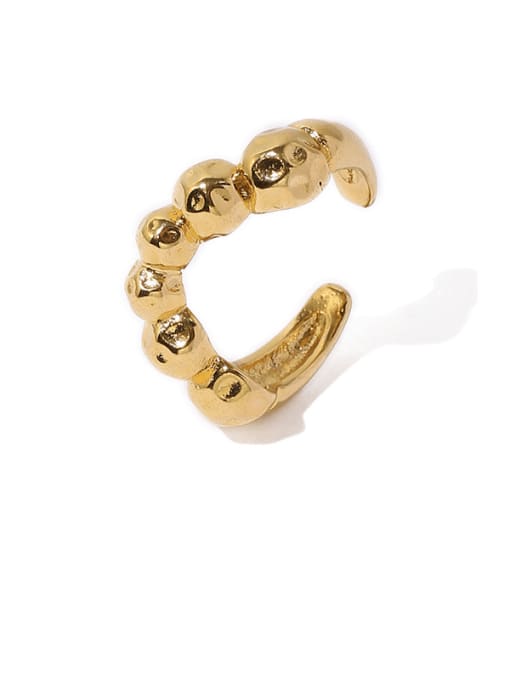 Five Color Brass Smooth Irregular Minimalist Band Ring