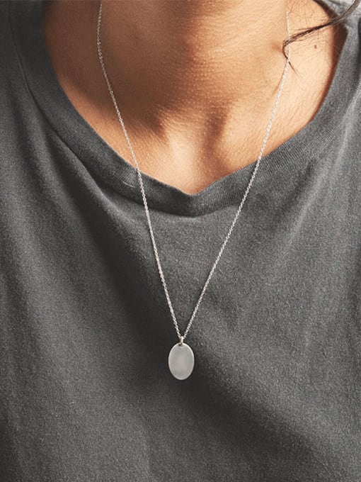 Desoto Stainless steel Geometric Minimalist Necklace 1