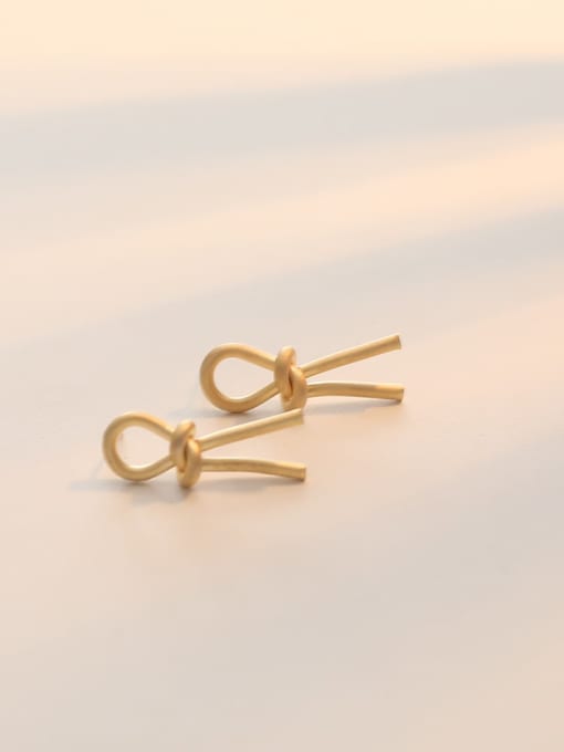 Dumb gold Copper Hollow Irregular Minimalist Stud Trend Korean Fashion Earring