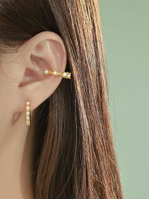 ACCA Brass Geometric Minimalist Stud Earring 3