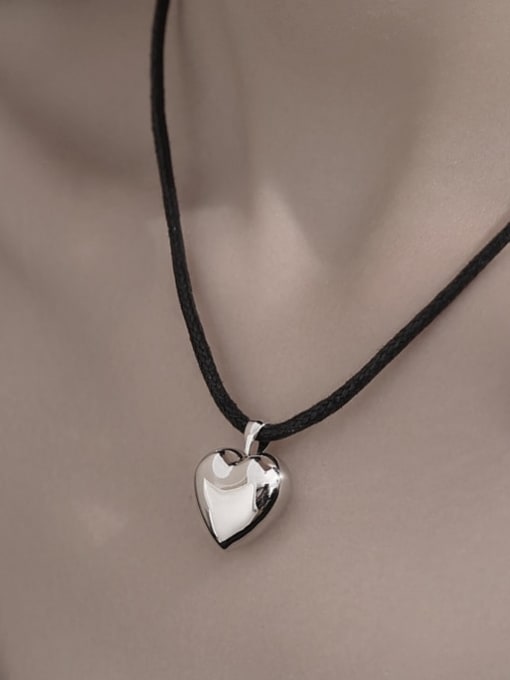 TINGS Titanium Steel Heart Trend Necklace 1