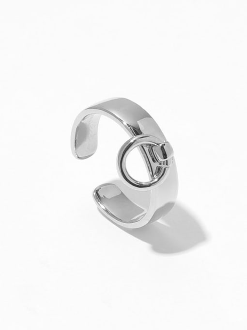 Ring Brass Geometric Minimalist Band Ring