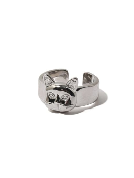 TINGS Brass Cat Hip Hop Band Ring