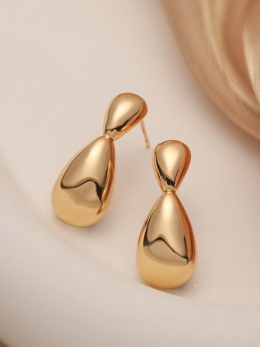 44703 Brass Irregular Hip Hop Drop Earring