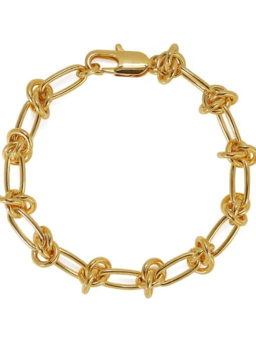 ACCA Brass  Hollow Geometric Knot Artisan Bracelet 4