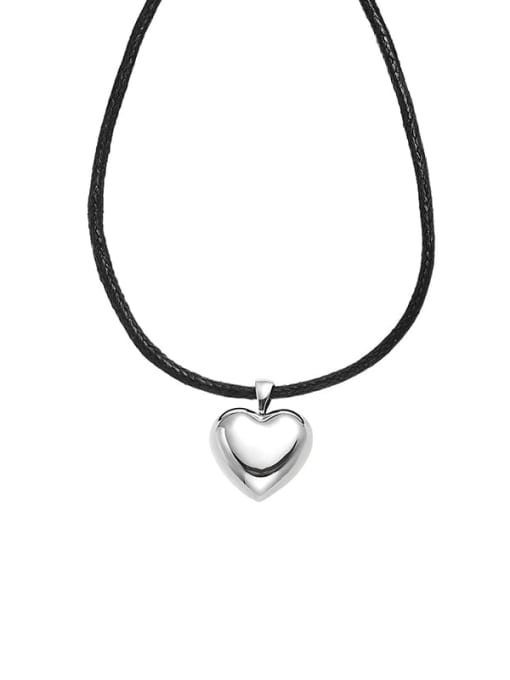 TINGS Titanium Steel Heart Trend Necklace 2