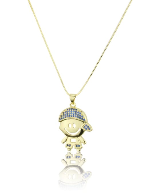 renchi Brass Angel Minimalist Necklace 3