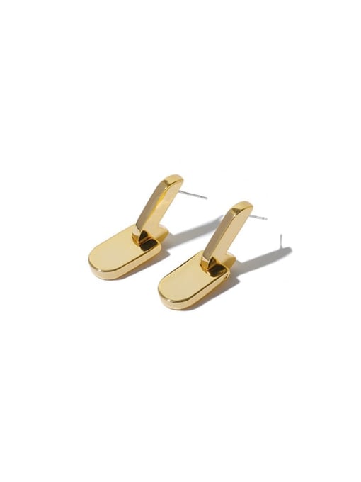 ACCA Brass Geometric Minimalist Stud Earring