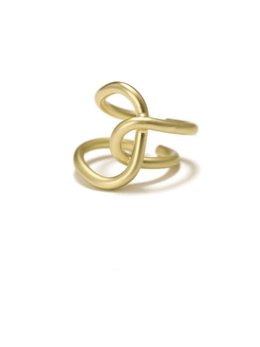 Yajin Brass Irregular Geometric Minimalist Band Ring
