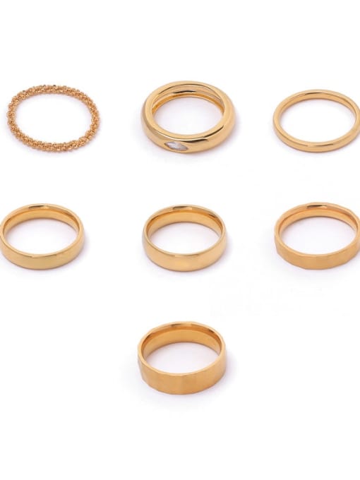 ACCA Titanium Steel Geometric Minimalist Band Ring