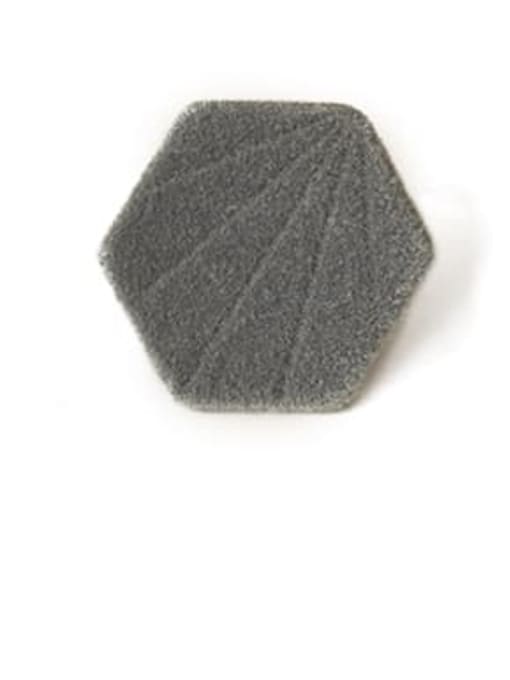 Geometric hexagon Alloy Vinyl Round Minimalist Stud Earring