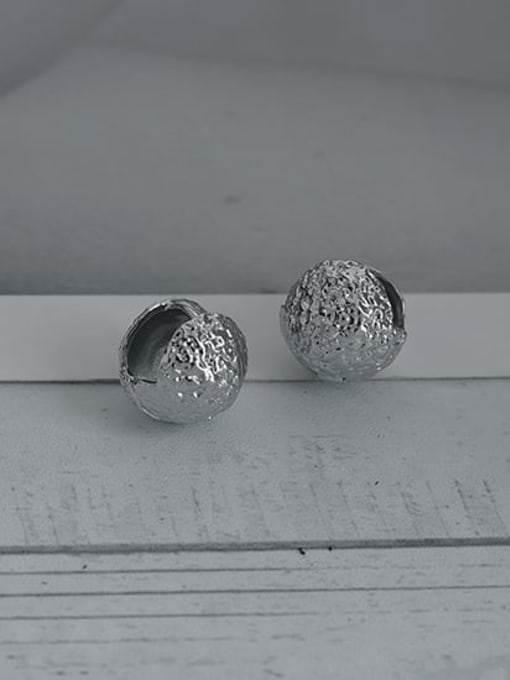 TINGS Brass Round Ball Vintage Stud Earring 2
