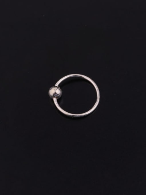 HISON 925 Sterling Silver Round Hoop Earring 4