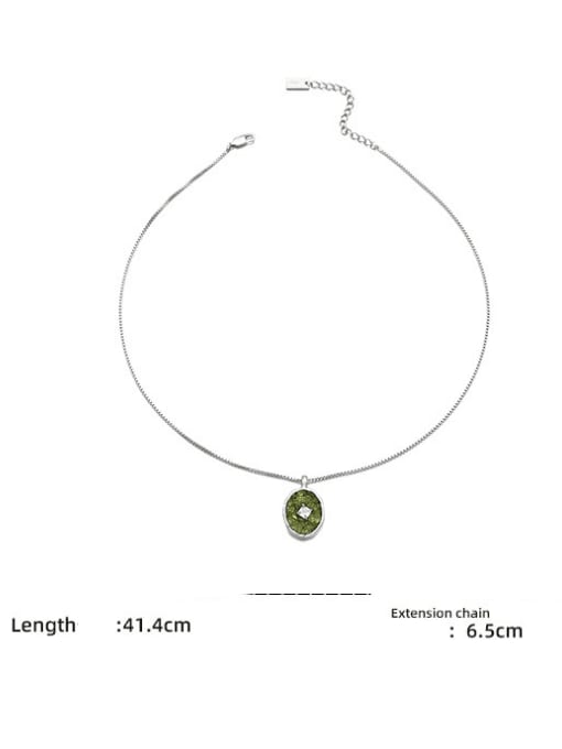 ACCA Brass Cubic Zirconia Geometric Minimalist Necklace 3