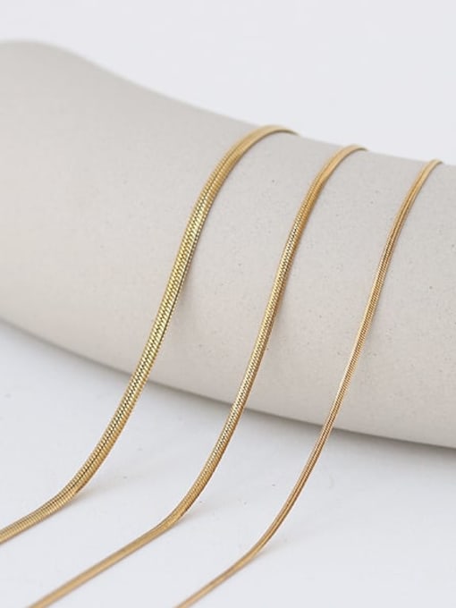 ACCA Titanium Steel Geometric Minimalist  Snake bone chain Necklace 2