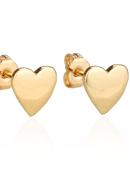 renchi Brass  Heart Earring and Necklace Set 4