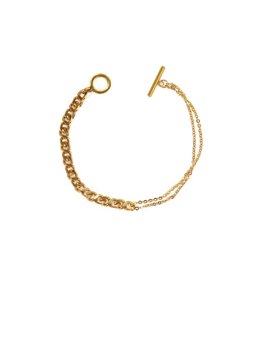 Bracelet Brass Hollow Geometric Chain Vintage Necklace