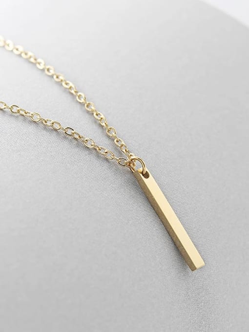 golden Stainless steel Geometric Minimalist Necklace