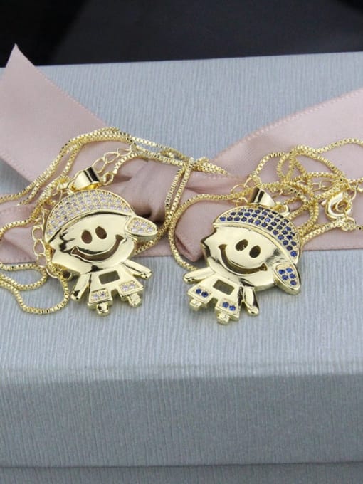 renchi Brass Angel Minimalist Necklace 1