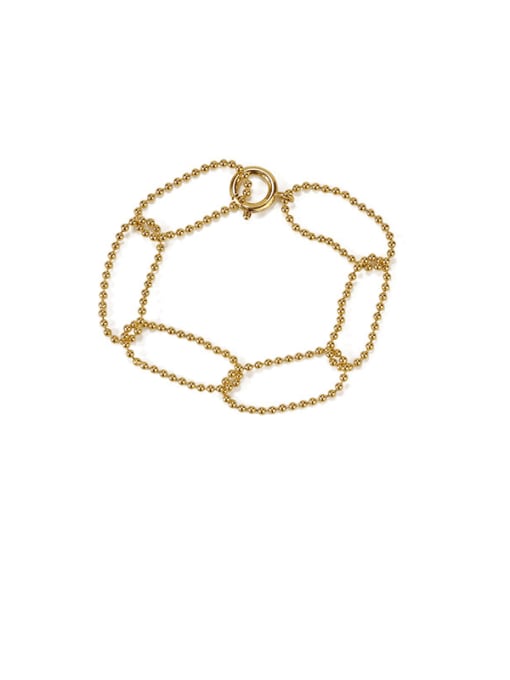 Bracelet Brass  Hollow Geometric Chain Minimalist Necklace