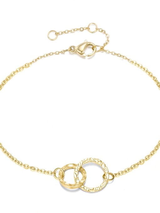 golden Stainless steel Round Minimalist Chain