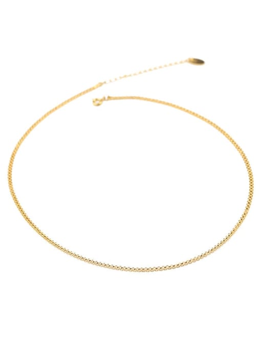 ACCA Brass Vintage  Flat chain Necklace 4