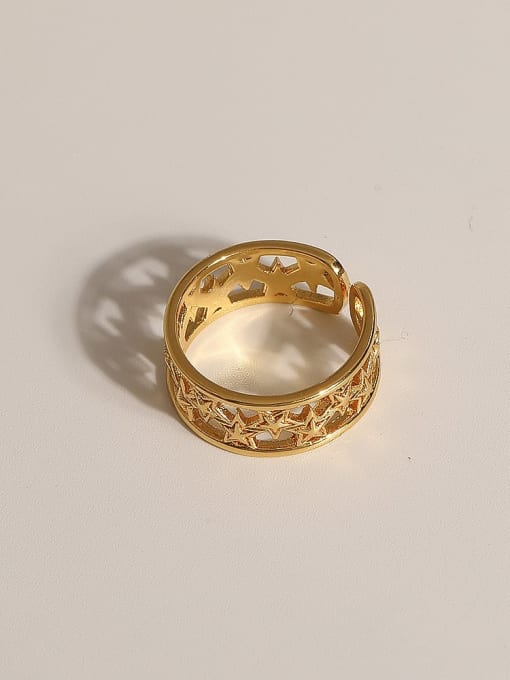 JZ106 Brass Geometric Vintage Band Fashion Ring