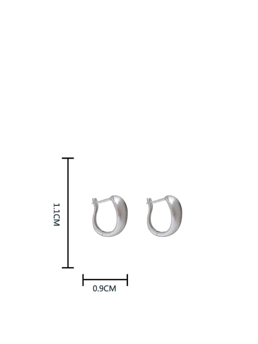 HYACINTH Brass Geometric Trend Hoop Earring 2
