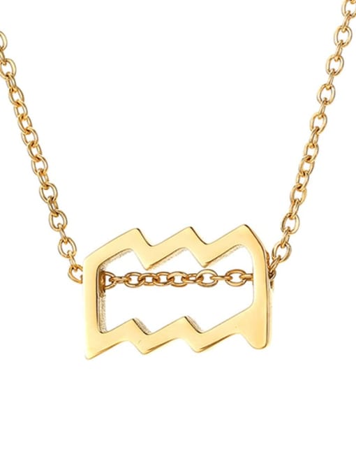 Aquarius 14K Gold Stainless steel Constellation Minimalist Necklace