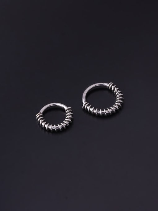 HISON Stainless steel Geometric Vintage Nose Rings 2