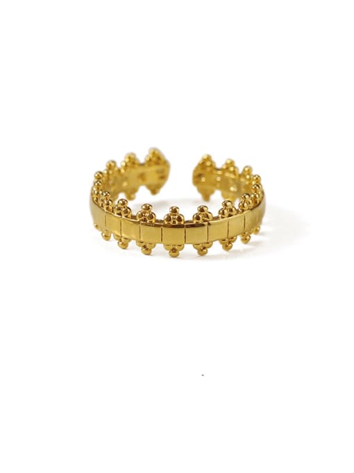 Gold lace Brass Irregular Minimalist Midi Ring