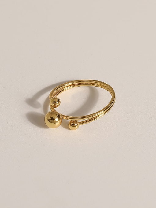 JZ100 Brass Geometric Vintage Band Fashion Ring