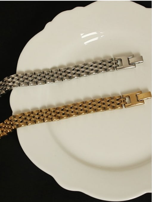 ACCA Titanium Hollow  Chain  Geometric Vintage Link Bracelet 2