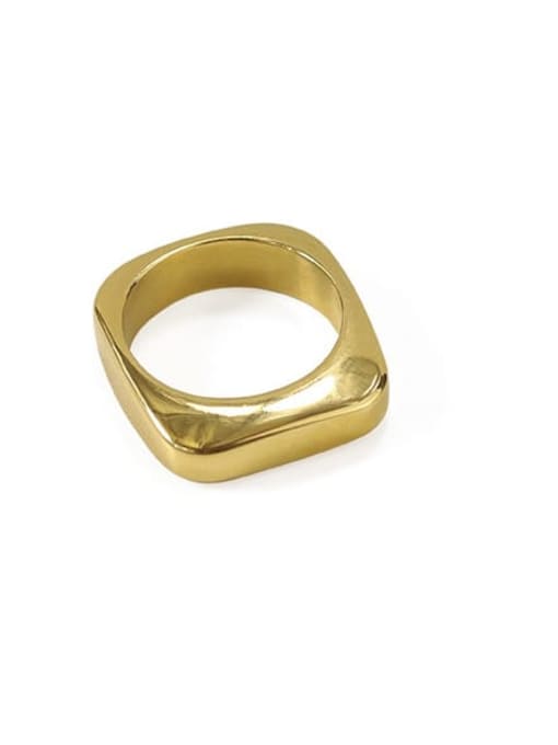 ACCA Brass Hollow Geometric Vintage Band Ring 4