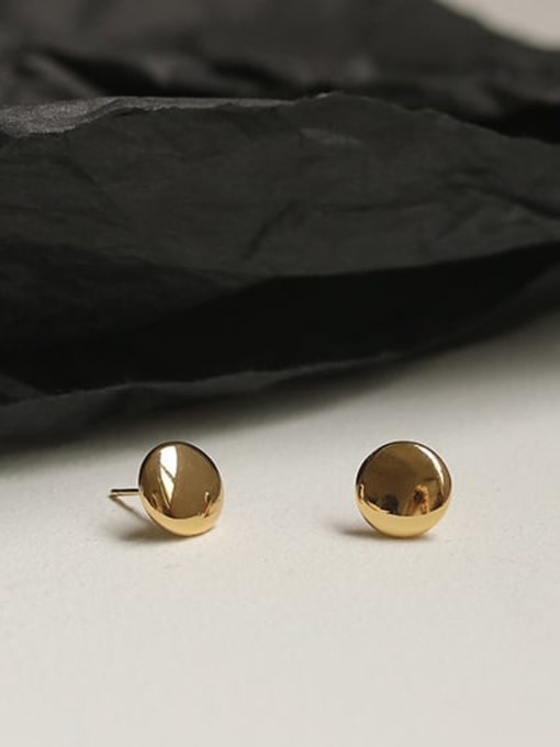 ACCA Brass Heart Minimalist Stud Earring 2