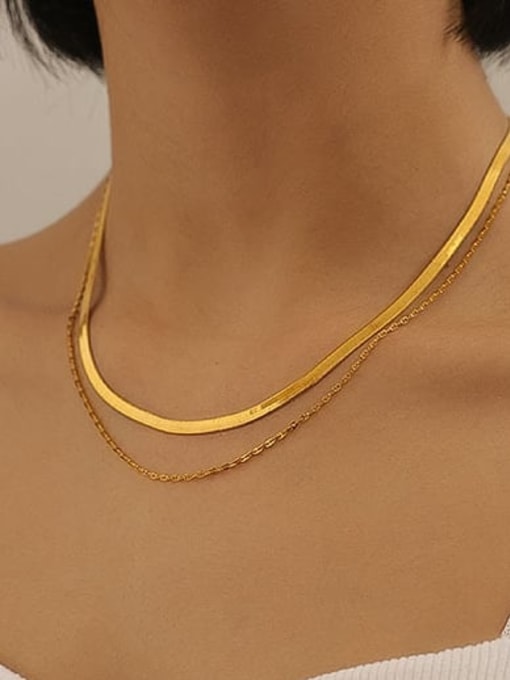 ACCA Brass Irregular Vintage Multi Strand Necklace 1
