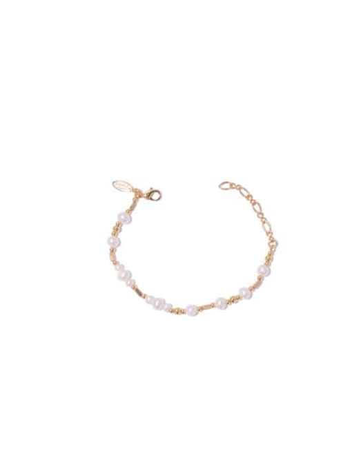 Bracelet Brass Imitation Pearl Geometric Hip Hop Necklace